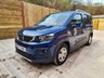 USED 2020 70 PEUGEOT RIFTER 3 Seat Auto Wheelchair Accessible Disabled Access Vehicle WAV  