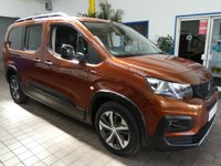 USED 2020 69 PEUGEOT RIFTER 1.5 BlueHDi GT Line Long MPV 5dr Diesel EAT Euro 6 (s/s) (130 ps) LWB 5 SEATS SAT NAV REAR VIEW CAMERA CRUISE CONTROL PARKING SENSORS 1 OWNER SERVICE HISTORY WARRANTY