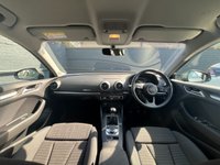 USED 2017 67 AUDI A3 1.0 TFSI Sport Sportback 5dr Petrol Manual Euro 6 (s/s) (116 ps) rear parking sensors, folding wingmirrors, auto lights & wipers, a leather multifunctional steering wheel, cruise control, voice command, an easy to use multimedia system, DAB Radio, USB charging port, bluetooth and bluetooth audio, keyless entry, LED running daytime lights, auto headlights, 17 inch alloy wheels, dual zone A/C climate control.