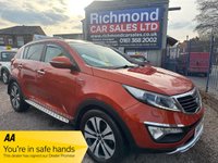 USED 2012 12 KIA SPORTAGE 1.7 CRDi EcoDynamics 3 SUV 5dr Diesel Manual 2WD Euro 5 (s/s) (114 bhp) LEATHER, PANORAMIC ROOF, APPLE CAR PLAY,BLUETOOTH, F.S.H