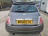 USED 2010 60 FIAT 500 1.2l 3d  69 BHP &pound;35 TAX - 2 KEYS - NEW MOT