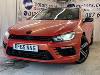 USED 2015 65 VOLKSWAGEN SCIROCCO 2.0 TSI BlueMotion Tech R Hatchback 3dr Petrol DSG Euro 6 (s/s) (280 ps)+HISTORY+FULL LEATHER SEATS+NAVIGATION+MEDIA+BLUETOOTH+SPECIAL WRAP COLOUR HISTORY+FULL LEATHER SEATS+NAV+PARKING SENSORS+19" ALLOYS+AIRCON+BLUETOOTH+MEDIA+BODY WRAP+CLIMATE+HEATED FRONT SEATS+HPI CLEAR