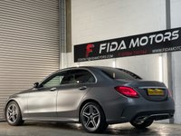 USED 2018 Y MERCEDES-BENZ C-CLASS 2.0 C220d AMG Line (Premium) Saloon 4dr Diesel G-Tronic+ Euro 6 (s/s) (194 ps) APPLE CAR PLAY+HEATED SEATS+