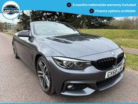 USED 2018 68 BMW 4 SERIES 2.0 420i GPF M Sport Convertible 2dr Petrol Auto Euro 6 (s/s) (184 ps) BLUETOOTH-DAB-XENON-AMBIENT LIGHTS