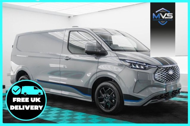 View our Ford E-Transit Custom 320 65kWh Sport Electric SWB 220bhp AUTO - Grey Matter