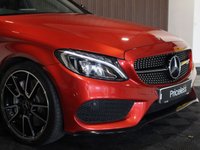 USED 2017 67 MERCEDES-BENZ C-CLASS 3.0 C43 V6 AMG (Premium Plus) Saloon 4dr Petrol G-Tronic+ 4MATIC Euro 6 (s/s) (367 ps) Sunroof I Hyacinth red I FMBSH
