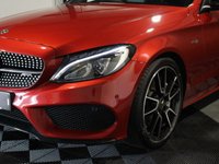 USED 2017 67 MERCEDES-BENZ C-CLASS 3.0 C43 V6 AMG (Premium Plus) Saloon 4dr Petrol G-Tronic+ 4MATIC Euro 6 (s/s) (367 ps) Sunroof I Hyacinth red I FMBSH