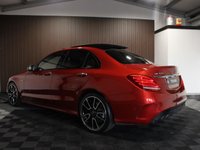 USED 2017 67 MERCEDES-BENZ C-CLASS 3.0 C43 V6 AMG (Premium Plus) Saloon 4dr Petrol G-Tronic+ 4MATIC Euro 6 (s/s) (367 ps) Sunroof I Hyacinth red I FMBSH