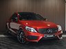 USED 2017 67 MERCEDES-BENZ C-CLASS 3.0 C43 V6 AMG (Premium Plus) Saloon 4dr Petrol G-Tronic+ 4MATIC Euro 6 (s/s) (367 ps) Sunroof I Hyacinth red I FMBSH