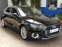 USED 2022 22 AUDI A3 1.5 TFSI 35 Sport Sportback 5dr Petrol S Tronic Euro 6 (s/s) (150 ps) SAT NAV COMFORT AND SOUND PACK LEATHER HEATED SEATS PARKING SENSORS 1 OWNER SERVICE HISTORY WARRANTY