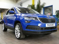 USED 2021 21 SKODA KAROQ 1.5 TSI ACT SE L SUV 5dr Petrol DSG Euro 6 (s/s) (150 ps) SAT NAV PART LEATHER HEATED SEATS REA VIEW CAMERA CRUISE CONTROL PARKING SENSORS 1 OWNER SERVICE HISTORY