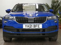 USED 2021 21 SKODA KAROQ 1.5 TSI ACT SE L SUV 5dr Petrol DSG Euro 6 (s/s) (150 ps) SAT NAV PART LEATHER HEATED SEATS REA VIEW CAMERA CRUISE CONTROL PARKING SENSORS 1 OWNER SERVICE HISTORY