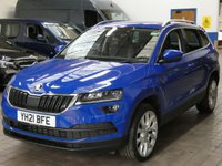 USED 2021 21 SKODA KAROQ 1.5 TSI ACT SE L SUV 5dr Petrol DSG Euro 6 (s/s) (150 ps) SAT NAV PART LEATHER HEATED SEATS REA VIEW CAMERA CRUISE CONTROL PARKING SENSORS 1 OWNER SERVICE HISTORY