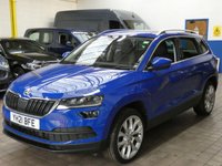 USED 2021 21 SKODA KAROQ 1.5 TSI ACT SE L SUV 5dr Petrol DSG Euro 6 (s/s) (150 ps) SAT NAV PART LEATHER HEATED SEATS REA VIEW CAMERA CRUISE CONTROL PARKING SENSORS 1 OWNER SERVICE HISTORY