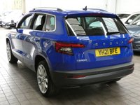 USED 2021 21 SKODA KAROQ 1.5 TSI ACT SE L SUV 5dr Petrol DSG Euro 6 (s/s) (150 ps) SAT NAV PART LEATHER HEATED SEATS REA VIEW CAMERA CRUISE CONTROL PARKING SENSORS 1 OWNER SERVICE HISTORY