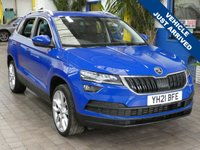 USED 2021 21 SKODA KAROQ 1.5 TSI ACT SE L SUV 5dr Petrol DSG Euro 6 (s/s) (150 ps) SAT NAV PART LEATHER HEATED SEATS REA VIEW CAMERA CRUISE CONTROL PARKING SENSORS 1 OWNER SERVICE HISTORY