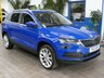 USED 2021 21 SKODA KAROQ 1.5 TSI ACT SE L SUV 5dr Petrol DSG Euro 6 (s/s) (150 ps) SAT NAV PART LEATHER HEATED SEATS REA VIEW CAMERA CRUISE CONTROL PARKING SENSORS 1 OWNER SERVICE HISTORY