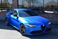 USED 2020 20 ALFA ROMEO GIULIA 2.0T Veloce Ti Saloon 4dr Petrol Auto Euro 6 (s/s) (280 ps) MISANO BLUE / FULL HISTORY
