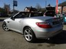 USED 2012 12 MERCEDES-BENZ SLK 1.8 SLK200 BlueEfficiency Convertible 2dr Petrol Manual Euro 5 (s/s) (184 ps) Finished in PALLADIUM SILVER with Black Sports CLOTH TRIM. This SLK is a luxury two-seater roadster. This great looking head turner is stylish and offers impressive refinement thanks to its folding hard-top, along with affordable and economical running costs, just in time for summer. Features include Sat Nav, B/Tooth, Cruise Control, 17" Alloys, 2 Keys and much more. Dealer serviced at 5252, 10594, 15172, 20315, 24913, 37012, 38129, 39871, 41002 and on arrival at 43107 miles