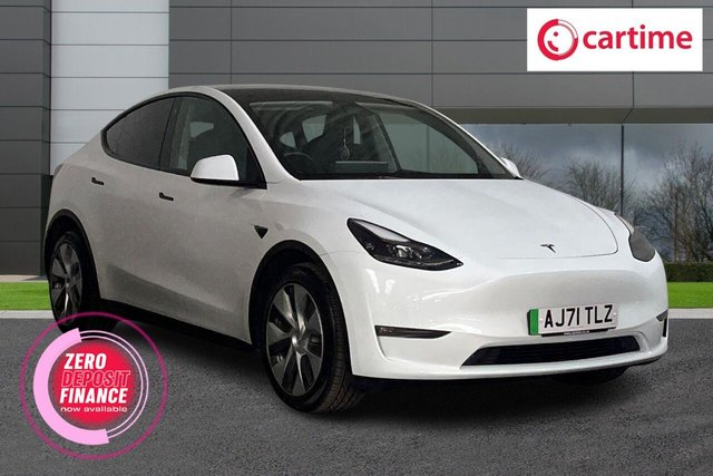 View our Tesla Model Y (Dual Motor) Long Range SUV 5dr Electric Auto 4WDE (384 bhp) Glass Roof, 15in Touchscreen, 19in Alloy Wheels, AutoPilot, Heated Seats