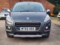 USED 2015 65 PEUGEOT 3008 1.6 HDi Active SUV 5dr Diesel ETG Euro 5 (s/s) (115 ps) Auto_&pound;20 Tax_Low Miles_1.6L_Ulez