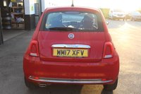 USED 2017 17 FIAT 500 1.2 Lounge Hatchback 3dr Petrol Manual Euro 6 (s/s) (69 bhp) VIEW AND RESERVE ONLINE OR CALL 01527-853940 FOR MORE INFO.