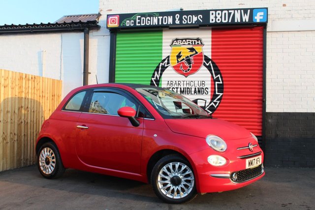 2017 17 Fiat 500 1.2 Lounge Hatchback 3dr Petrol Manual Euro 6 (s/s) (69 bhp)