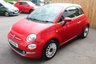 USED 2018 18 FIAT 500 1.2 Lounge Hatchback 3dr Petrol Manual Euro 6 (s/s) (69 bhp) FINISHED IN PASODOBLE RED