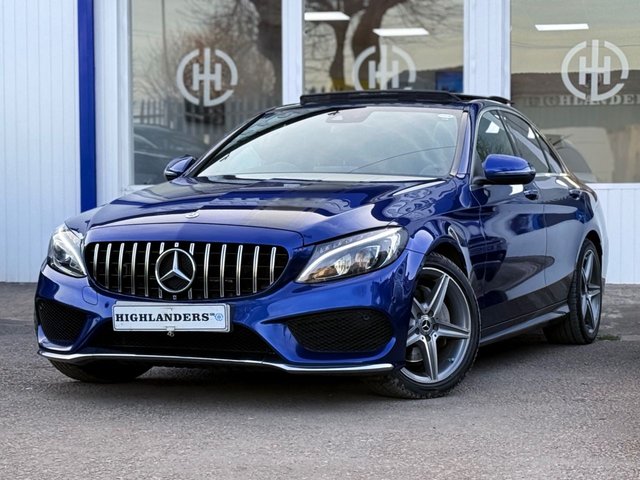 2018 67 Mercedes-Benz C-Class 2.1 C220D AMG LINE (PREMIUM PLUS) PANORAMIC ROOF KEYLESS REAR CAMERA SALOON 4DR DIESEL G-TRONIC+ EURO 6 (S/S) (170 PS)