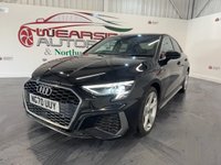 USED 2021 70 AUDI A3 1.0 TFSI 30 S line Saloon 4dr Petrol Manual Euro 6 (s/s) (110 ps) keyless,leather,F/R sensors