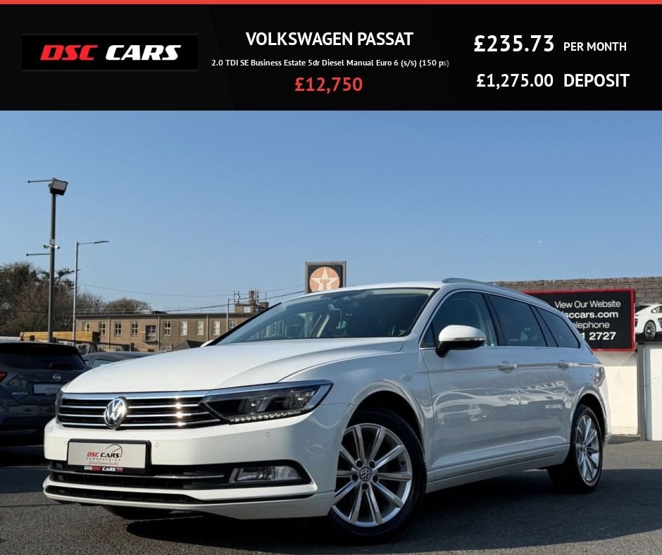 USED 2018 18 VOLKSWAGEN PASSAT 2.0 TDI SE Business Estate 5dr Diesel Manual Euro 6 (s/s) (150 ps) NAV / CRUISE / HTD SEATS / ULEZ