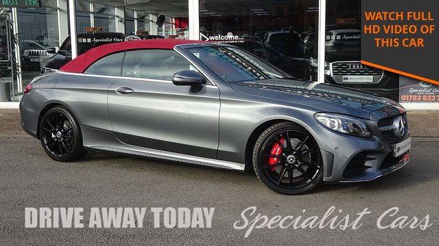 2019 68 Mercedes-Benz C-Class 2.0 C300d AMG Line (Premium) Cabriolet 2dr Diesel G-Tronic+ Euro 6 (s/s) (245 ps)