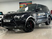USED 2018 68 LAND ROVER RANGE ROVER SPORT 3l 5d  AUTO  394 BHP CARBON PACK + BLUE LEATHER INT + PAN SUNROOF + RARE 3.0L PETROL V6!!