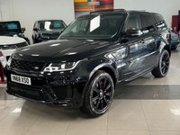 USED 2018 68 LAND ROVER RANGE ROVER SPORT 3l 5d  AUTO  394 BHP CARBON PACK + BLUE LEATHER INT + PAN SUNROOF + RARE 3.0L PETROL V6!!