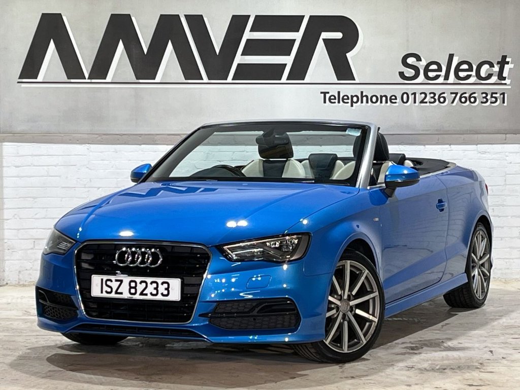 USED 2016 AUDI A3 CABRIOLET 1.4 TFSI CoD S line Convertible 2dr Petrol Manual Euro 6 (s/s) (150 ps) 