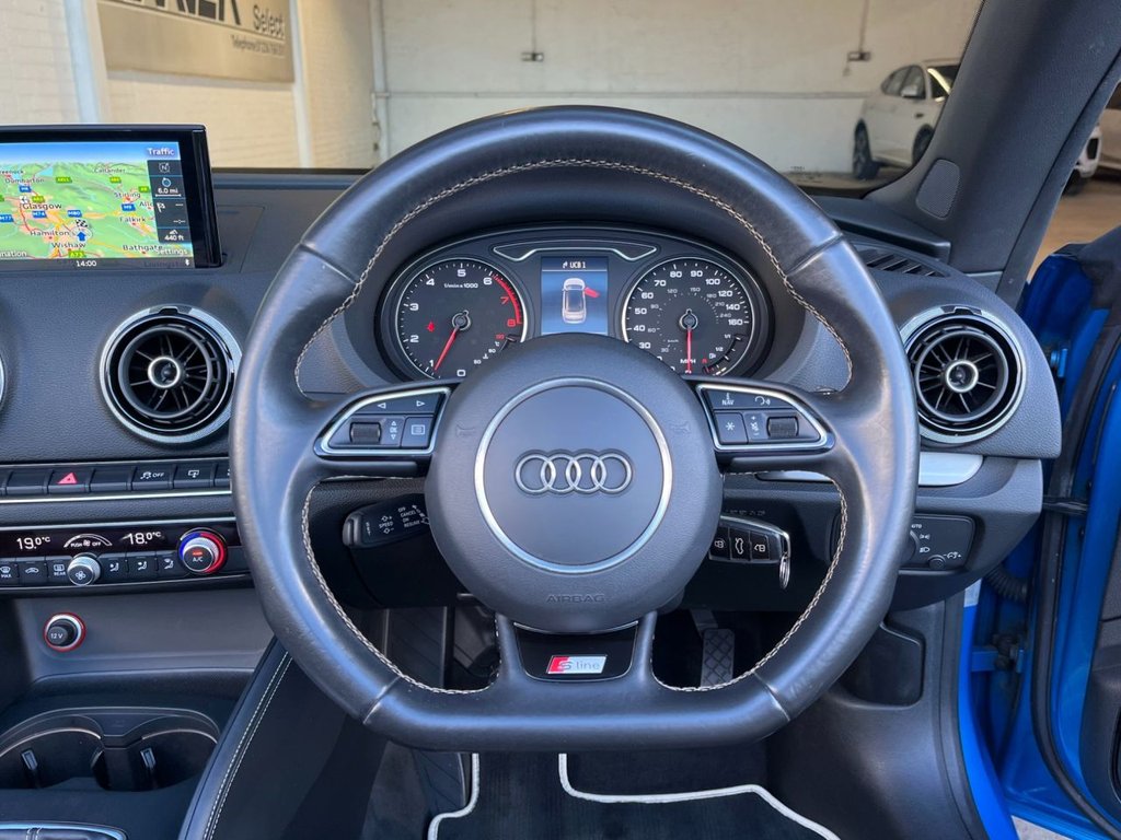 USED 2016 AUDI A3 CABRIOLET 1.4 TFSI CoD S line Convertible 2dr Petrol Manual Euro 6 (s/s) (150 ps) 