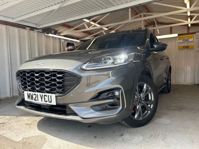 2021 21 FORD KUGA 2.5 EcoBoost Duratec 14.4kWh ST-Line SUV 5dr Petrol Plug-in Hybrid CVT Euro 6 (s/s) (225 ps)+1 FORMER KEEPER+2 KEYS+FSH+HALF LEATHER SEATS+APPS+MEDIA+NAV+BLUETOOTH+DAB+USB+AUX+ 2 KEYS+1 FORMER KEEPER+HISTORY+HALF LEATHER SEATS+18" ALLOYS+MEDIA+BLUETOOTH+APPS+USB+AUX+DAB+CRUISE+PARKING SENSORS+HPI CLEAR