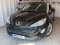 USED 2012 12 PEUGEOT RCZ 1.6 THP GT Coupe 2dr Petrol Manual Euro 5 (156 ps)+2 FORMER KEEPERS+2 KEYS+HISTORY+MEDIA+BLUETOOTH+USB+AUX+ALLOYS+ 2 KEYS+2 FORMER KEEPERS+HISTORY+FULL LEATHER MEMORY SEATS+SPOILER+FEB 26 MOT+TIMING CHAIN DONE @ 27K+SERVICED 12/24+ALLOYS+CRUISE+PARKING AID+HEATED FRONT SEATS+HPI CLEAR