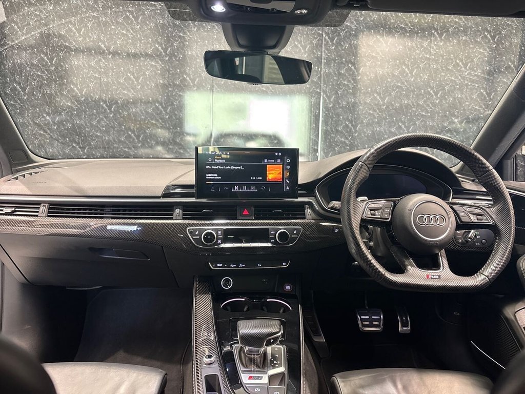 USED 2020 70 AUDI RS4 AVANT 2.9 TFSI V6 Carbon Black Estate 5dr Petrol Tiptronic quattro Euro 6 (s/s) (450 ps) COMFORT & SOUND|1 YR WARRANTY
