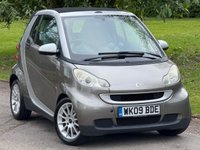 USED 2009 09 SMART FORTWO 1.0 MHD Passion Cabriolet 2dr Petrol Auto Euro 4 (71 bhp) 