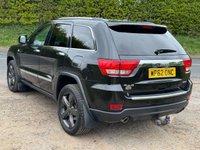 USED 2013 62 JEEP GRAND CHEROKEE 3.0 V6 CRD Overland SUV 5dr Diesel Auto 4WD Euro 5 (237 bhp) METALLIC BLACK+BLACK HEATED LEATHER