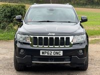 USED 2013 62 JEEP GRAND CHEROKEE 3.0 V6 CRD Overland SUV 5dr Diesel Auto 4WD Euro 5 (237 bhp) METALLIC BLACK+BLACK HEATED LEATHER