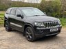 USED 2013 62 JEEP GRAND CHEROKEE 3.0 V6 CRD Overland SUV 5dr Diesel Auto 4WD Euro 5 (237 bhp) METALLIC BLACK+BLACK HEATED LEATHER