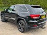 USED 2013 62 JEEP GRAND CHEROKEE 3.0 V6 CRD Overland SUV 5dr Diesel Auto 4WD Euro 5 (237 bhp) METALLIC BLACK+BLACK HEATED LEATHER