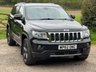 USED 2013 62 JEEP GRAND CHEROKEE 3.0 V6 CRD Overland SUV 5dr Diesel Auto 4WD Euro 5 (237 bhp) METALLIC BLACK+BLACK HEATED LEATHER