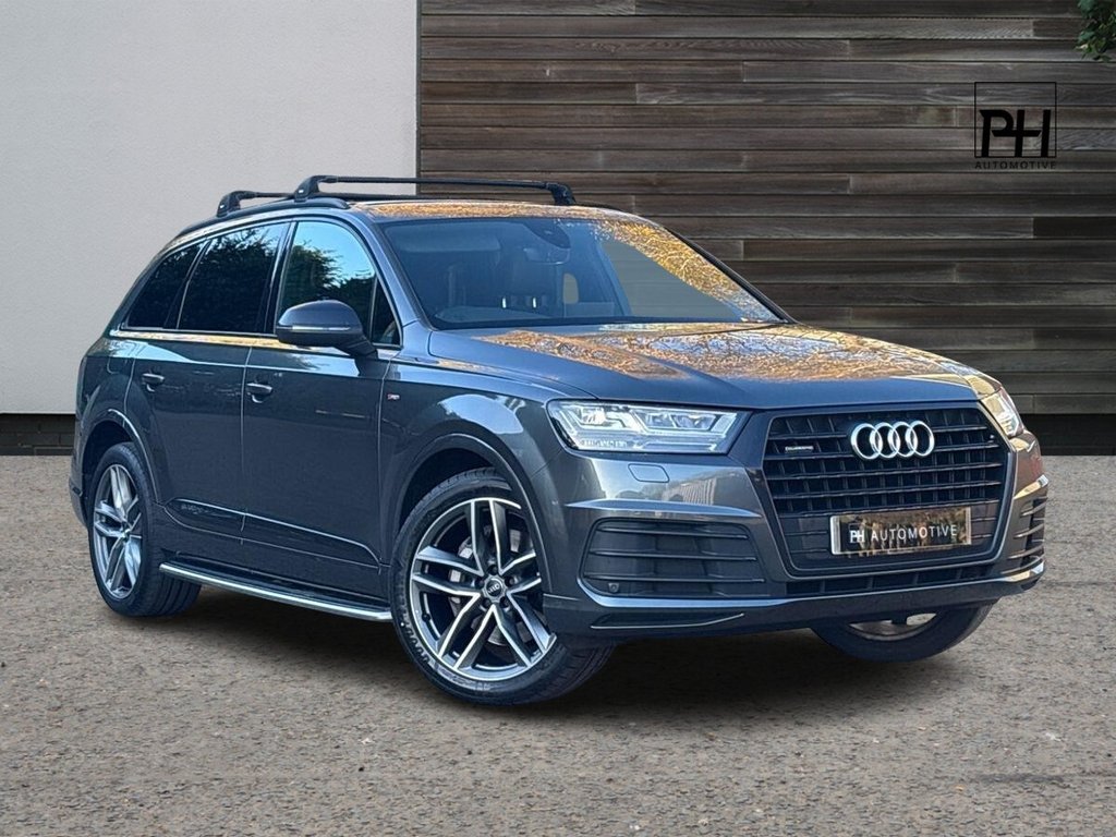 USED 2018 18 AUDI Q7 3.0 TDI V6 S line SUV 5dr Diesel Tiptronic quattro Euro 6 (s/s) (272 ps) 1 OWNER|SIDE STEP|1YR WARRANTY