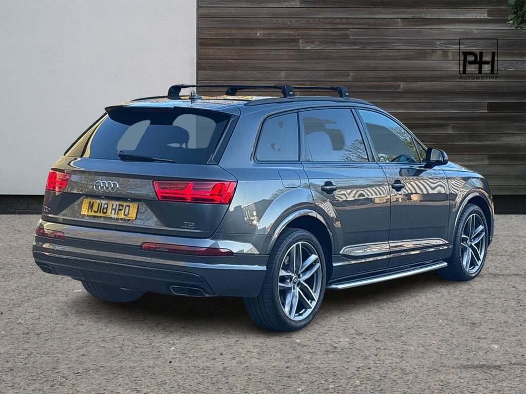 USED 2018 18 AUDI Q7 3.0 TDI V6 S line SUV 5dr Diesel Tiptronic quattro Euro 6 (s/s) (272 ps) 1 OWNER|SIDE STEP|1YR WARRANTY