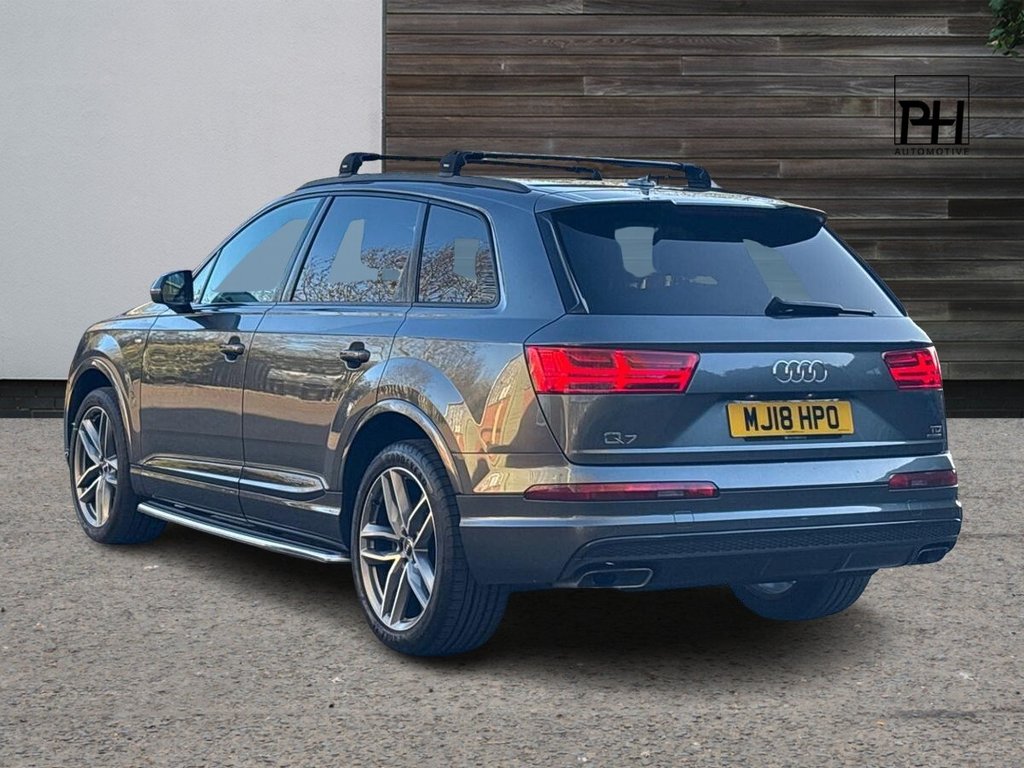 USED 2018 18 AUDI Q7 3.0 TDI V6 S line SUV 5dr Diesel Tiptronic quattro Euro 6 (s/s) (272 ps) 1 OWNER|SIDE STEP|1YR WARRANTY