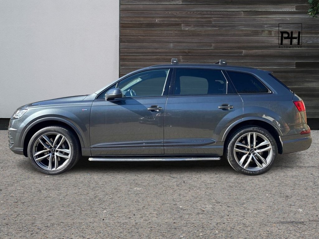 USED 2018 18 AUDI Q7 3.0 TDI V6 S line SUV 5dr Diesel Tiptronic quattro Euro 6 (s/s) (272 ps) 1 OWNER|SIDE STEP|1YR WARRANTY