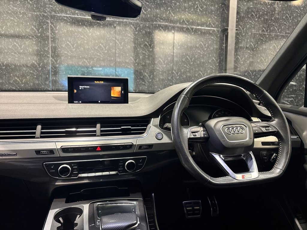 USED 2018 18 AUDI Q7 3.0 TDI V6 S line SUV 5dr Diesel Tiptronic quattro Euro 6 (s/s) (272 ps) 1 OWNER|SIDE STEP|1YR WARRANTY